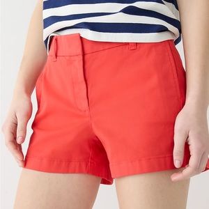 J. CREW, Red Chino Shorts